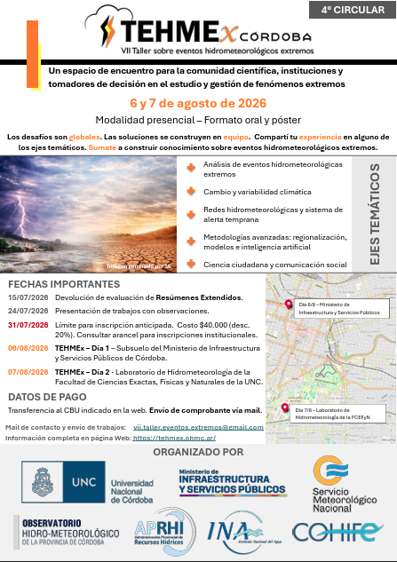 Cuarta Circular- TEHMEX 2026