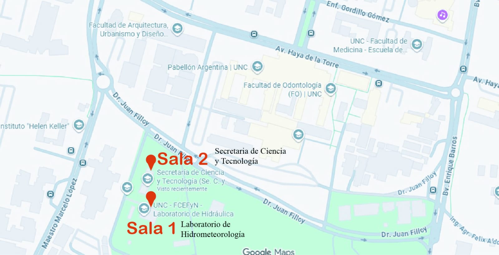 Importante: cambio de ubicación de la Sala 2 para el viernes 7